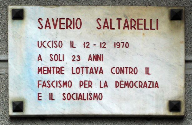 8597_-_Milano_-_Lapide_per_Saverio_Saltarelli_(1970)_in_via_Bergamini_-_Foto_Giovanni_Dall'Orto_-_6-Sept-2007